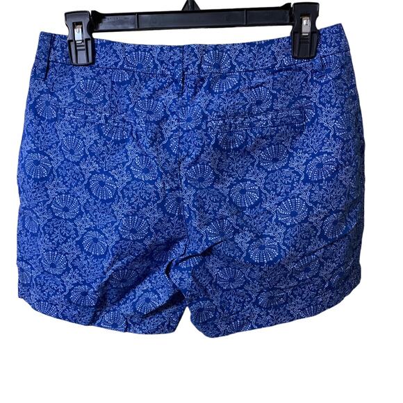 Old Navy Chino Blue Nautical Shells Coral Life Shorts Size 0 - Picture 2 of 7